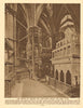 Westminster Abbey. Edward the Confessor's shrine by the High Altar 1926 print