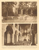 Tower of London. Tower Green. St. John's chapel, White Tower 1926 old print