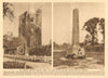 St. Mary's, Monken Hadley. High stone on the Battlefield of Barnet 1926 print