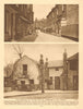 Hampshire Hog Lane, Hammersmith. Glebe Place, Chelsea 1926 old vintage print