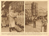 Smithfield Meat Market. Covent Garden.carrying 25 vegetable baskets on head 1926