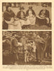 Professional pea-shellers and a 'Whip Woman' at Covent Garden 1926 old print