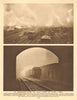 Ferme Park sidings, Hornsey. Engine & horse boxes near King's Cross 1926 print
