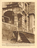 Remnant of a Thames-side mansion near Cannon Street Station 1926 old print