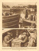 Some quiet moments of peaceful canal life 1926 old vintage print picture