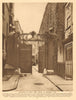 Amen Court, Warwick Lane, St Paul's 1926 old vintage print picture