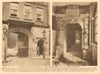 Sixteenth century gateway to the Charterhouse & the chapel entrance 1926 print