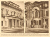 The Athenaeum in Waterloo Place and Boodle's in St. James's Street 1926 print