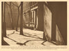 Wardrobe Court, Queen Victoria Street, City of London 1926 old vintage print