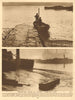 Ratcliffe Cross stairs. Shadwell. River Thames 1926 old vintage print picture