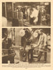 Royal Mint. Rolling bars of silver into strips & cutting into disks 1926 print