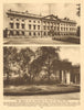 The courtyard in front of the Royal Mint. Sir Robert Smirke 1926 old print