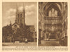 East end and reredos of Southwark Cathedral 1926 old vintage print picture
