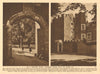 Richmond Palace Gate House, built by Henry VII. 1926 old vintage print picture
