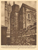 The Jewel Tower, Palace of Westminster 1926 old vintage print picture