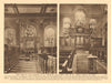 Churches of St Nicholas Cole Abbey & St. Vedast Foster Lane 1926 old print