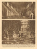 St Bartholomew's Hospital. Great Hall and Quadrangle. Barts 1926 old print