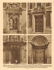 London City doorways. Apothecaries Hall. Lazard's. Mercers Hall. Bolt Court 1926
