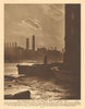 Old Queenhithe, once the principal dock of the Port of London. City 1926 print