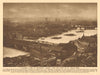 London from St. Paul's Dome. South Bank Westminster River Thames 1926 print