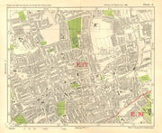 NE LONDON. Walthamstow Higham Hill Wood Street Blackhorse Road. BACON 1928 map