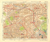 NW LONDON. St John's Wood Belsize Park Maida Vale Queens Park. BACON 1928 map