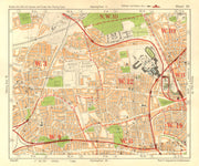 W LONDON. Acton Shepherd's Bush Brook Green West Kensington. BACON 1928 map