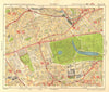 W LONDON. Paddington South Kensington Bayswater Notting Hill. BACON 1928 map