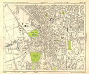 CROYDON. Waddon Addiscombe Duppas Hill South London. BACON 1928 old map