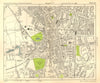 CROYDON. Waddon Addiscombe Duppas Hill South London. BACON 1928 old map