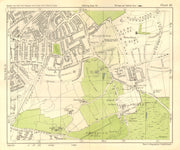 SOUTH EAST LONDON. Shirley Addiscombe E Croydon Stroud Green. BACON 1928 map