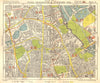 NE LONDON. Stoke Newington Stamford Hill Clapton South Tottenham BACON 1955 map