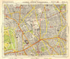 N LONDON. Camden/Kentish Town Clerkenwell Bloomsbury Islington. BACON 1955 map