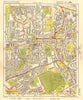 W LONDON. Ealing Park Royal West Acton Town Gunnersbury Park. BACON 1955 map