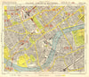 SW LONDON. Fulham Chelsea Battersea Walham/Parson's Green. BACON 1955 old map
