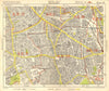SE LONDON. Peckham Camberwell Hatcham Denmark Hill Surrey canal. BACON 1955 map