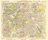 SE LONDON. Catford Hither/Rushey/Lee Green Lewisham Ladywell. BACON 1955 map