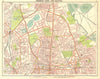 LONDON N.Finsbury Park Clapton Highbury Stamford Hill Dalston 1917 old map