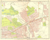 LONDON NE. Wanstead Ilford Manor Park Seven Kings Wood Grange 1917 old map
