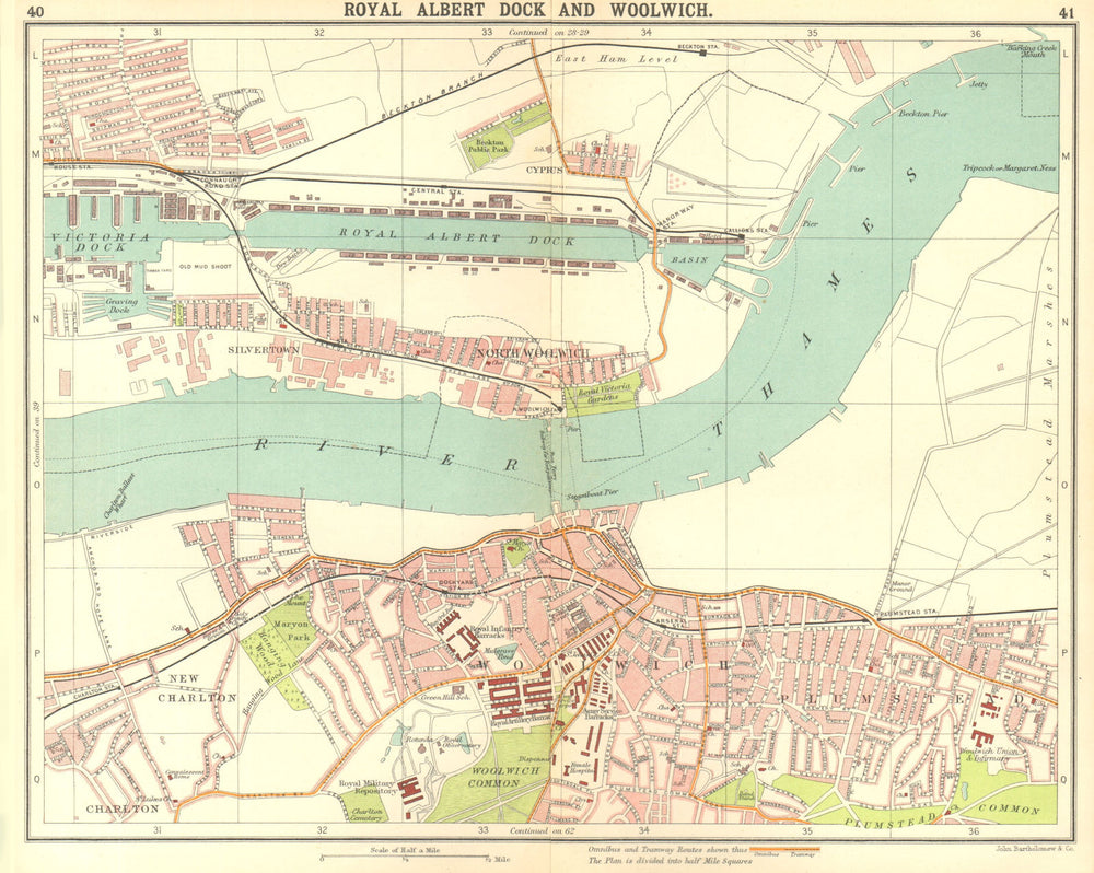 LONDON E. Albert Dock Woolwich Plumstead Charlton Beckton Silvertown 1917 map