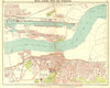 LONDON E. Albert Dock Woolwich Plumstead Charlton Beckton Silvertown 1917 map