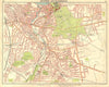 LONDON SE. Deptford Blackheath Greenwich Kidbrooke Brockley New Cross 1917 map