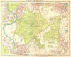 LONDON SW. Richmond Wimbledon Putney Twickenham Kingston-upon-Thames 1917 map