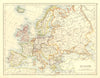 EUROPE POLITICAL. Austria-Hungary. United Sweden & Norway.  JOHNSTON 1906 map
