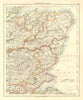 SCOTLAND EAST. Grampian Tayside Fife Firth of Forth Aberdeen. JOHNSTON 1906 map