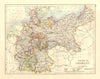 EMPIRE OF GERMANY. States. Prussia Bavaria Alsace Lorraine.  JOHNSTON 1906 map