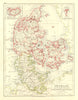 DENMARK SLESVIG-HOLSTEN. Prussian Schleswig-Holstein.  JOHNSTON 1906 old map