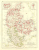 DENMARK SLESVIG-HOLSTEN. Prussian Schleswig-Holstein.  JOHNSTON 1906 old map