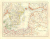 BALTIC SEA. Sweden Prussia Denmark Livonia Courland Finland.  JOHNSTON 1906 map