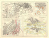 EUROPEAN CITIES. Berlin Copenhagen Stockholm Christiania/Oslo. JOHNSTON 1906 map